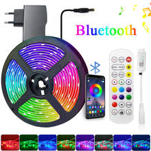 Bluetooth Музыка 5, 10 м, 15 м, 20 м Светодиодные ленты светильник SMD 2835 60led гибкая лента Luces светодиодный светильник полосы для украшения дома номер 2024 - купить недорого