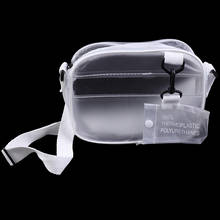 Causual PVC Transparent Clear Woman Crossbody Bags Shoulder Bag Handbag Jelly Small Phone Bags with Card Holder Wide Straps Flap 2024 - buy cheap