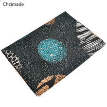 Lychee Life 1 ярд Анкара африканская настоящая восковая ткань Вселенная планета печатная швейная ткань для женщин Dess вечерние аксессуары для изготовления 2024 - купить недорого
