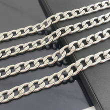 1 Meter Width 7.5mm Stainless Steel Chain Cube NK Chains DIY Necklace Making Jewerly Accessories Jewelry Findings Components 2024 - buy cheap