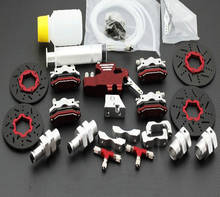 Sistema de frenos hidráulicos de Metal de 4 ruedas, compatible con 1/5 GTB Racing HPI ROVAN ROFUN KM BAJA 5B 5T 5SC 2024 - compra barato