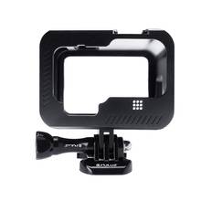 PULUZ для GoPro HERO9 черная металлическая рамка крепление защитный чехол с пряжкой базовое крепление и винт 2024 - купить недорого