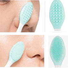 1Pc Wash Face Brush Remove Blackheads Brush Silicone Two-sided Nose Brush Exfoliating Clean Brush Tool Beauty Skin Care 2024 - buy cheap