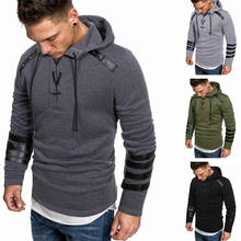 3XL Men's Hoodies Tracksuit 2021 Autumn Winter Drawstring Pocket Hooded Sweatshirt Long Sleeve Streetwear Coat Male Jacket 2024 - buy cheap