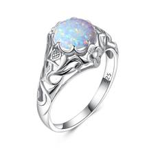 Szjinao Sterling Silver Rings For Women Undefined Flower Opal Ring Handmade Designer Bohemia Jewellery Wedding Christmas Gift 2024 - buy cheap