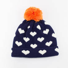 Connectyle-gorro de invierno de algodón para niño y niña, gorro de punto grueso con orejeras, suave y cálido, gorros con pompones 2024 - compra barato