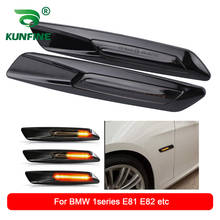 Автомобильный светодиодный боковой маркер, мерцающий поворосветильник свет для BMW 1 серии E81 E81 E82 E87 E88 3 серии E90 E91 E92 E93 5 серии E60 E61 2024 - купить недорого