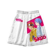 Пляжные брюки для отпуска с 3D-принтом аниме SK8 the Infinity Reki шорты для косплея SK EIGHT, спортивная одежда для мальчиков на лето 2024 - купить недорого