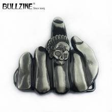 Bullzine-hebilla de cinturón para dedo, accesorio con revestimiento negro, FP-02097-1, adecuado para cinturón de 4cm de ancho 2024 - compra barato