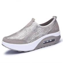 Plus Size Platform Air Cushion Sneakers for Women Sport Shoes Breathable Running for Women Sneakers Women Sports Gray GMB-0520 2024 - buy cheap