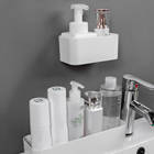 Wall Mounted Cosmetic Storage Box Bathroom Storage Rack Wall Shelf Adhesive Hanger Organizer Remote Control Holder Home Decor - photo 2026