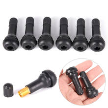 New 5PCs/set Black TR413 Tubeless Car Wheel Tire Valve Stems with Caps Tyre Rubber Valves With Dust Caps 2024 - buy cheap