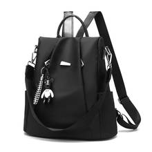 Waterproof Casual Women Backpack Purse Anti-theft Rucksack With Bear Ornaments Mochila Feminina Shoulder Bag for Teenagers Girls 2024 - buy cheap