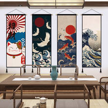 Japan Ukiyoe Art Canvas Painting Poster Prints Decoration Painting Wall Home Decor with Solid Wood Hanging Scroll Wall Picture 2024 - buy cheap