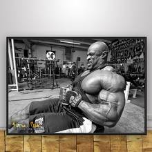 Постер Ronnie Coleman для спортзалов, декоративные настенные картины для мальчиков, спальни, холщовая картина, домашний декор 2024 - купить недорого