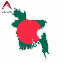 Aliauto Personality Bangladesh Flag Map Decoration Decal Car Sticker Accessories for Suzuki Peugeot Skoda Nissan,16cm*11cm 2024 - buy cheap