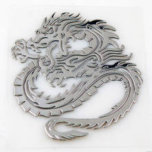 3D Car Trunk Nickel Alloy Badge Emblem Dragon Sticker Accessories Adhesive Car Styling Badge Stickers 2024 - buy cheap