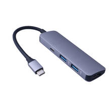 Type-C USB C концентратор USB-C расширитель к HDMI + USB3.0 + PD адаптер многофункциональный адаптер 2024 - купить недорого