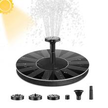 Bomba de Fuente Solar para baño de aves, bomba de fuente de agua con 6 boquillas, de pie libre, flotante, para piscina de estanque de jardín, 1,5 W 2024 - compra barato