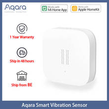 Aqara-Sensor inteligente de vibración Zigbee, Sensor de movimiento de choque, Monitor de alarma con giroscopio integrado para seguridad del hogar Xiaomi Mijia 2024 - compra barato