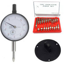 Dial Indicator 0-10mm Lug Back Test Gauge and 22Pcs Steel Dial Indicator Point Set 4-48 Thread Tip For Dial & Test Indicators 2024 - buy cheap