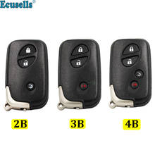 3/4 botão em branco remoto chave caso do escudo habitação para lexus gs430 es350gs350 lx570 is350 rx350 is250 com chave de inserção 2024 - compre barato