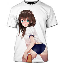 Camiseta de verão 3d para homens e mulheres, camiseta sexy de praia, estampa de anime, manga curta, camiseta infantil, camiseta casual kawaii 2024 - compre barato