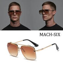 DPZ Fashion Classic Mach Six Style Gradient Sunglasses Cool Men Vintage Brand Design Sun Glasses Oculos De Sol 2024 - buy cheap