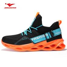 Baideng 2020 Yellow Sneakers Men Height Increasing Blade Shoes Men High Quality Blade Running Trainers Large Size 46 2024 - buy cheap