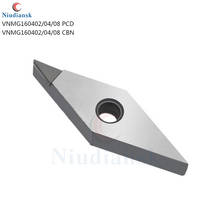 VNMG160402 VNMG160404 VNMG160408 PCD CBN CNC Lathe Cutting Tool Diamond Insert Cubic Boron Nitride Blade External Turning Cutter 2024 - buy cheap