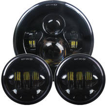 Faro LED de 7 pulgadas para motocicleta, luz alta/baja y antiniebla de 30W, luces auxiliares de 4,5 "para cualquier modelo, Faro de 7" y 4,5 pulgadas 2024 - compra barato
