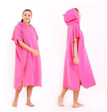 Fashion Microfiber Quick-drying Bathrobe Beach Cloak Bath Towel Changing Cover Hooded For Swim Beach Surf Poncho Towel 2024 - buy cheap