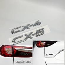 CX-4 cromado para Mazda CX4 CX5, emblema para maletero trasero, número, letra, logotipo, placa de identificación 2024 - compra barato