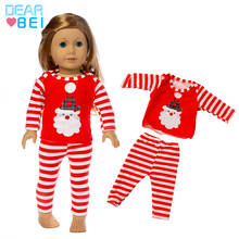 Модная Рождественская одежда 2019, подходит для 18-дюймовых американских кукол и кукол, Детские аксессуары, лучший подарок. 2024 - купить недорого