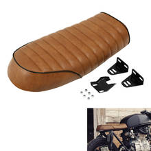 Motorcycle Universal Flat Brat Seat Cafe Racer Vintage Saddle For Honda CB For Yamaha SR 450 500 650 2024 - buy cheap