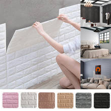 70*77cm 1 pçs 3d adesivos de parede imitação tijolo decoração do quarto auto-adesivo papel de parede para sala de estar cozinha tv pano de fundo decoração 2024 - compre barato