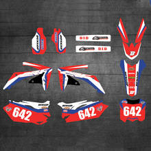 6 styles free Custom Numbers GRAPHICS Stickers for Honda CRF250R CRF250 2010 2011 2012 2013 CRF450 CRF450R 2009 2010 2011 2012 2024 - buy cheap