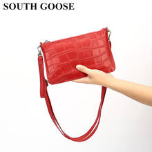 Fashion Genuine Leather Women Shoulder Bags Stone Pattern Design Messenger Bags Ladies Crossbody Bags Envelope Wrist Clutch Bag 2024 - buy cheap