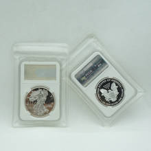 Американская Статуя Свободы монета с изображением орла Посеребренная Памятная коллекция монет с PCCB чехлом 2024 - купить недорого