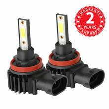 2 pcs 80W H4 Hi Lo Beam Led Headlight for Auto Car Light Bulb H1 H3 H7 LED H11 9005 9006 HB3 HB4 14000LM 12V COB Diode Fog Lamps 2024 - buy cheap