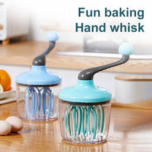 Cream Whisk Manual Household Small Semi-Automatic Egg White Milk Foam Cake Egg Hand-cranked Whisk Whisk 2024 - buy cheap