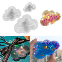 1 Pcs 3D Transparent Cloud Mousse Soap Crafts Silicone Mould DIY Cake Decoration Epoxy Resin Molds For Jewelry Making Components 2024 - buy cheap