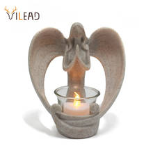 VILEAD 15cm Hight Angel Candlestick Resin Angel Statue Candle Holder Home Room Office Decoration Desk Decor Accessiores 2024 - buy cheap