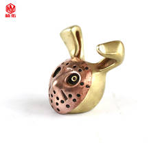 1PC Rabbit Brass Red White Copper EDC Paracord Beads Lanyard Pendants Knife Beads Umbrella Rope Cord Necklace Bracelet Beads 2024 - buy cheap