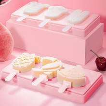 Molde de sorvete com tampa de silicone, animais, molde de gelatina, diy, de sobremesa, picolés, com bico 2024 - compre barato