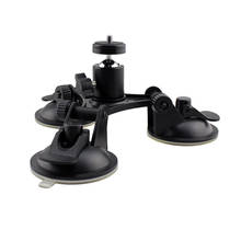 Rotation Ball Head Mount Triple Sucker Suction Cup Stand For Gopro Hero 5 4 2024 - купить недорого