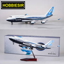 47CM Aircraft 1/150 Scale Air Boeing B747 Plane International Airline Model W Pedestal Light&Wheel Diecast Plastic Resin Plane 2024 - buy cheap