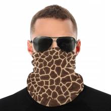 Brown Giraffe Marks Pressure Scarves Neck Face Mask Unisex Halloween Tube Mask Tubular Bandana Protective Headband Outdoor Climb 2024 - buy cheap