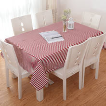 Mantel Rectangular de lona a rayas para cocina, cubierta para mesa de comedor, Obrus Tafelkleed 2024 - compra barato