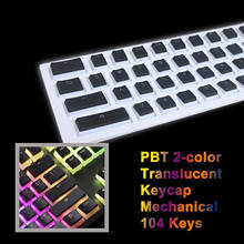 PBT Keycap Set With Translucent Layer Double-layer Transparent Keycap For Mechanical Keyboards 104 Keys 2024 - buy cheap
